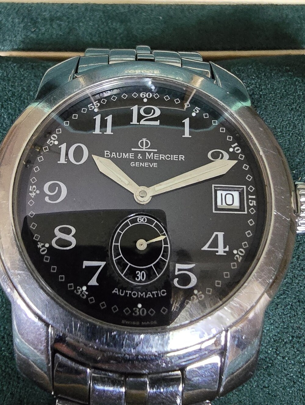 Baume & Mercier Men's Automatic Black Dial Stainless Watch